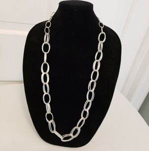 NWT MIX IT Silvertone CHAIN LINK Faahion Jewelry Necklace RET. $24.00